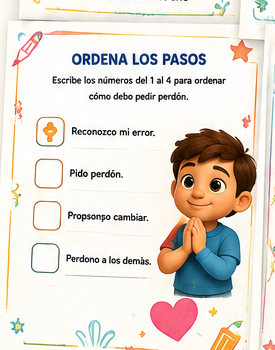 Ordena los pasos