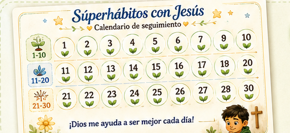 Calendario de seguimiento de 30 días